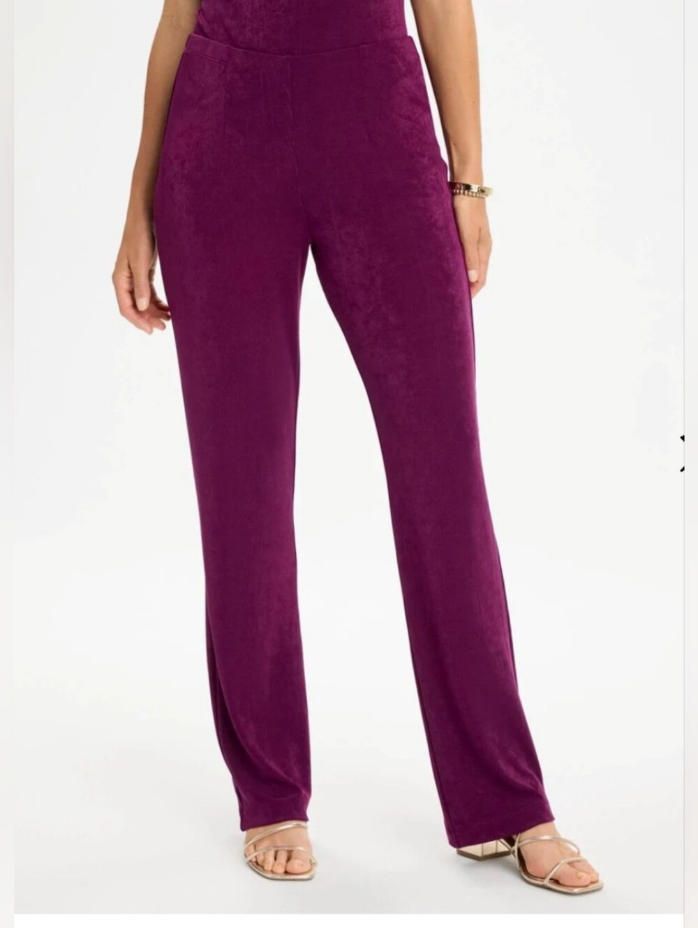 NWT Chico's Travelers Raspberry Pull On Stretch Pants No Tummy 4R XXLR